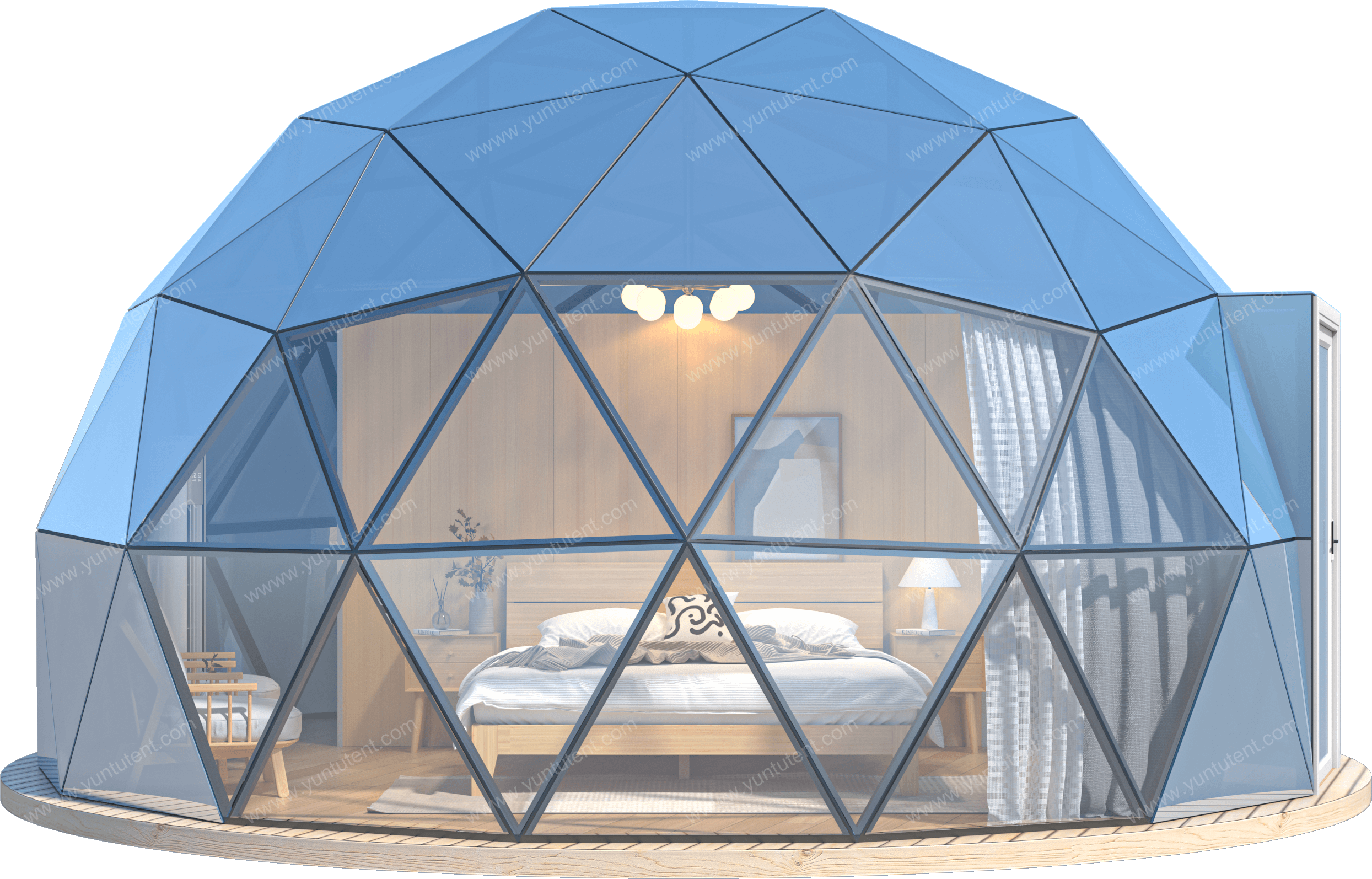 Geodesic Dome Tent Glamping Dome Tent For Sale Yuntu Tent Factory
